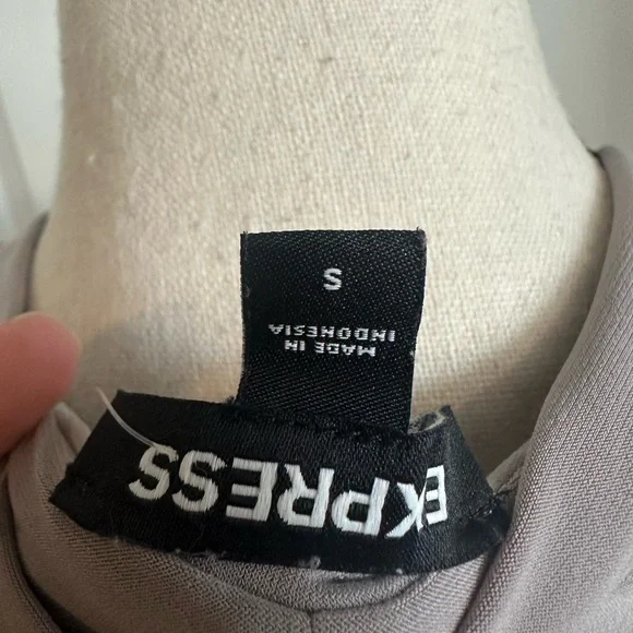 2/$5 Express Gray Ruched Tank Top Blouse - Picture 5 of 5